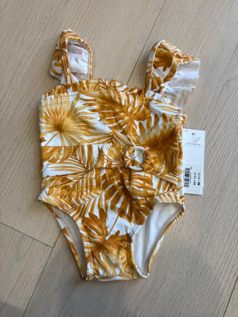 Janie and Jack Swimsuit 6-12 months Yellow